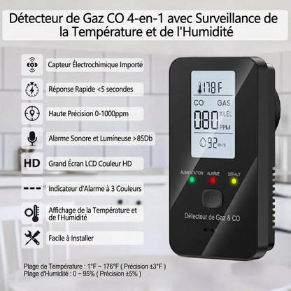 Détecteur de CO Purrify 4 en 1
