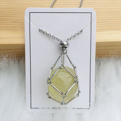 JoyauDiamanté™ - Collier Pierres de Cristal Interchangeables pour un Style Radieux et une Harmonie Intérieure
