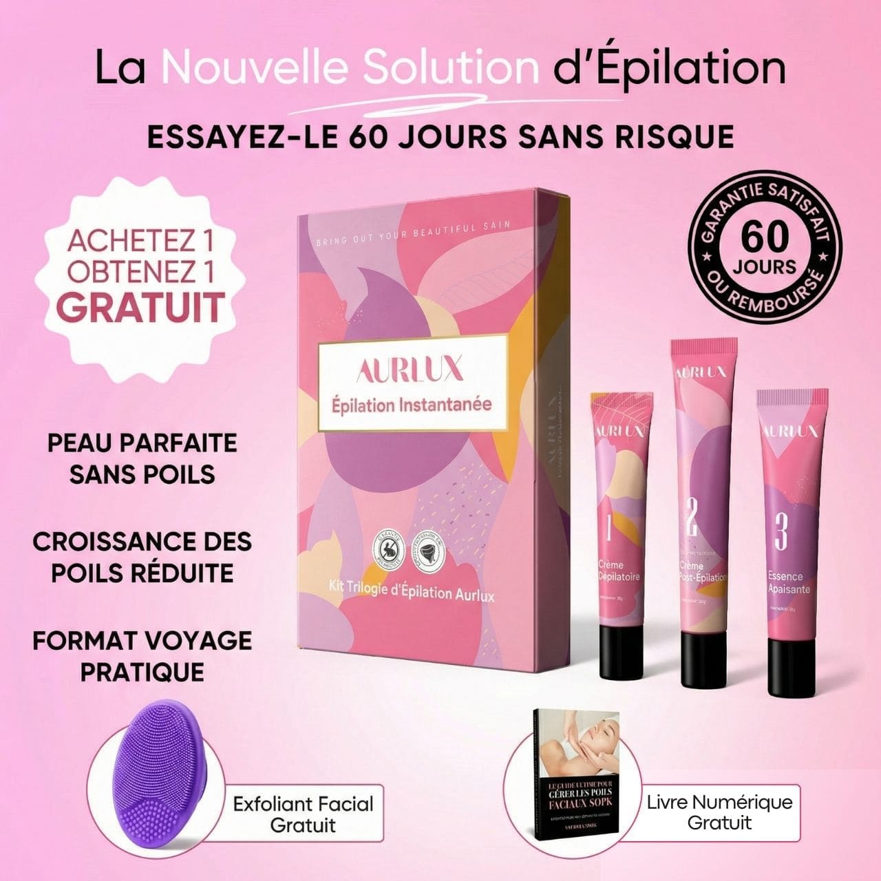 Kit d'épilation Trilogy