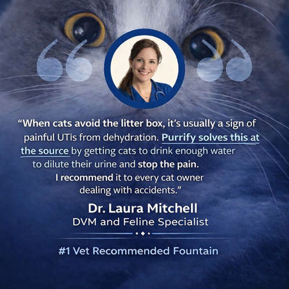 Fontaine À Eau En Acier Inoxydable Purrify v8